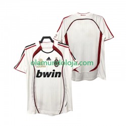 Camisola AC Milan 2007 Retro Homem Equipamento Segundo 2006 Manga Curta